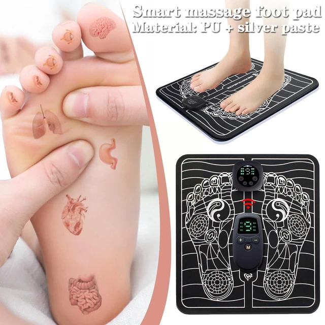 EMS Foot Massager Electric Pad Mat Tens Unit Intelligent USB Charging  Improve Blood Circulation Relieve Ache Pain HealthCare - AliExpress