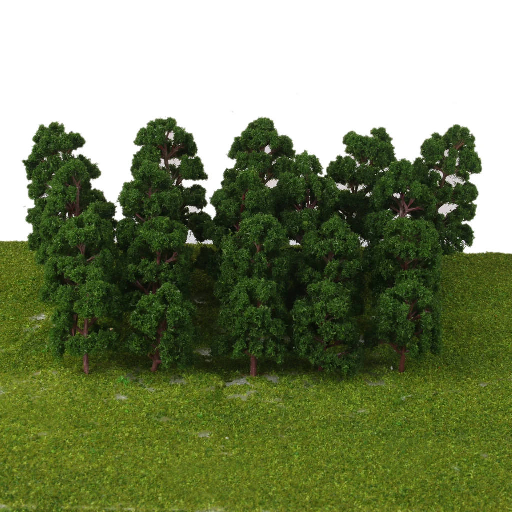 

20pcs N HO Scale Model Trees Train Railroad Layout Diorama Wargame Park Scenery Miniature Tree Landscape Decoration