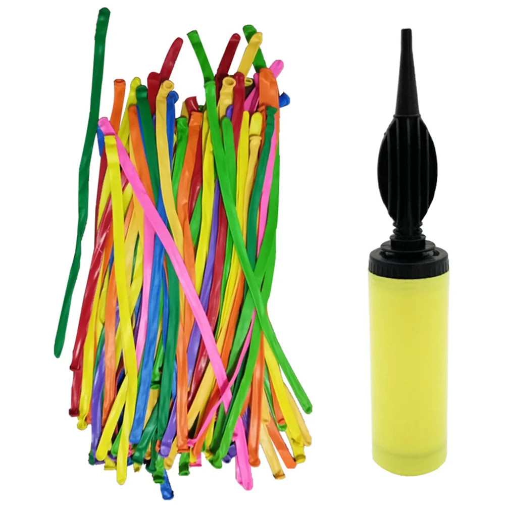 

100pcs Long Balloons Multi-colored Modeling Balloons for Animal Sculpting