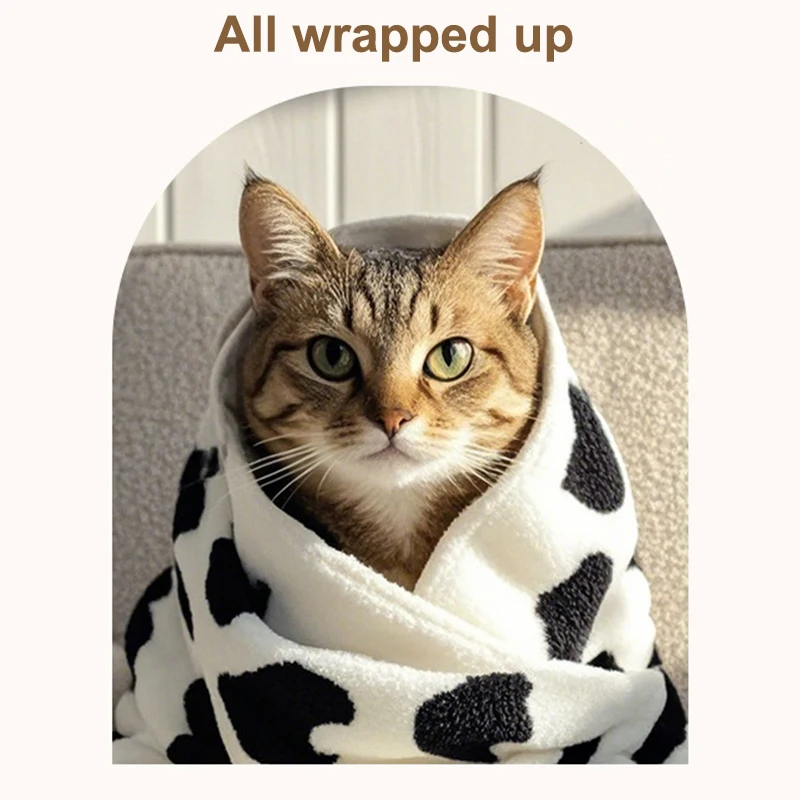 Cat Fixed Cloth Cat Grooming Soft Restraint Bag Nail Clipping Injections Anti Escape Anti Bite Pet Self-adhesive Wrap