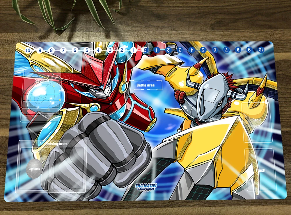 Digimon Duel Playmat Wargreymon Trading Card Game Mat Dtcg Ccg Mat Rubber Mouse Pad Desk Table Pad Tcg Play Mat Free Bag