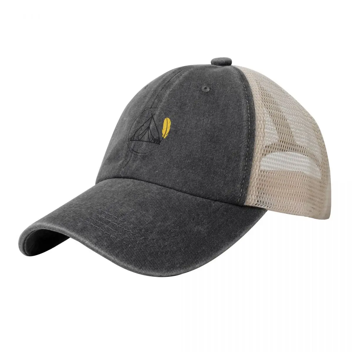 

QLD DESIGN ( Queensland )-Ladies Camping Australia- Cowboy Mesh Baseball Cap Icon Trucker Hat Fishing cap Men Golf Wear Women's