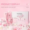 71841-103a0e.jpg 6pcs/Set Sakura Skin Care Sets Face Cream Serum Toner Facial Cleanser Sunscreen Eye Cream Face Skin Care Set Product Gift box