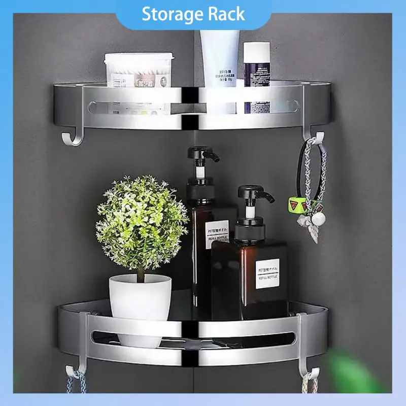 Bathroom Storage Shelves No Drill Shelves Wall Mount Corner Shelf Shower  Holder for Wc Shampoo Organizer Bathroom Accessories - AliExpress