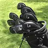 Premium Magnetic Leather Golf Club Head Cover a Set of 11 Pieces Suitable for Most Club Heads Embroidered With Club Labels 2
