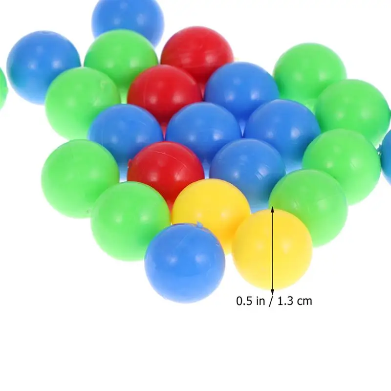 4 Colors of Red, Blue,Yellow and Green Laviesto Game Replacement Balls,120 Pieces 0.53 inch Plastic Game Replacement Marbles Balls Compatible with Hungry Hungry Hippos