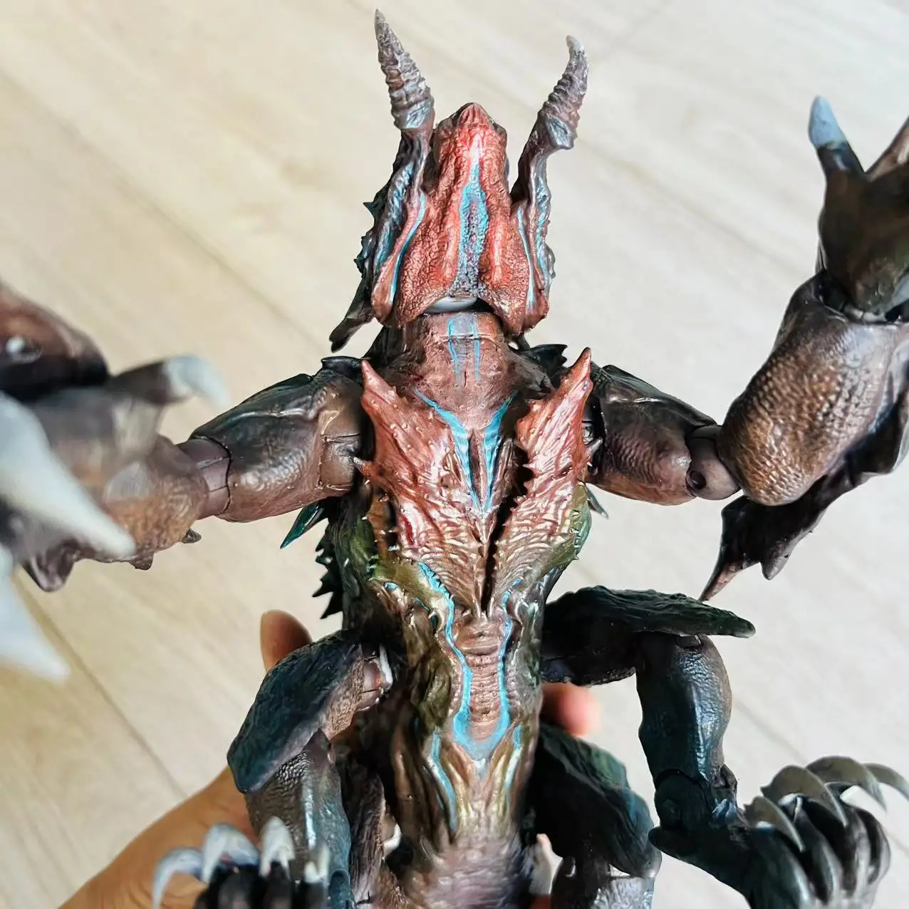 Mega Kaiju in an aggressive action pose