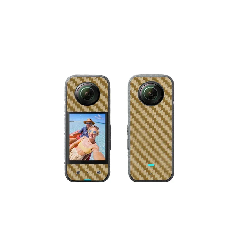 탄소 섬유 PVC 스티커 필름, 전면 및 후면 스크래치 방지 데칼 스킨, Insta360 One X3 / One X2 랩, Insta360 One X4 3D