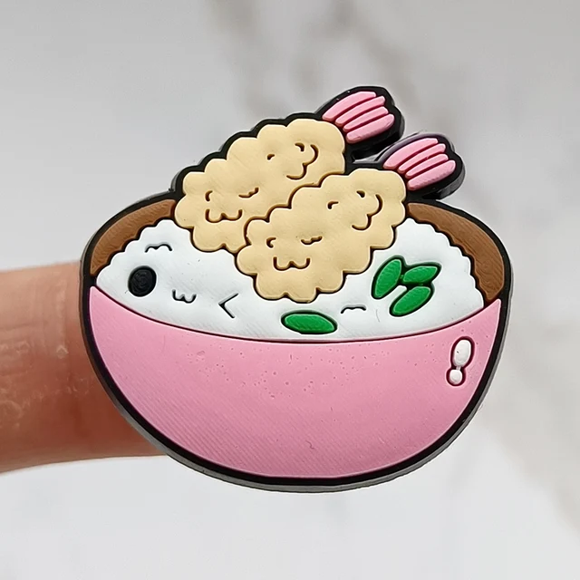 Dropshipping 1Pcs PVC Shoe Buckle Accessories Funny DIY Cute Food Shoes Decoration Jibz For Croc Charms Kids X-mas Gift A