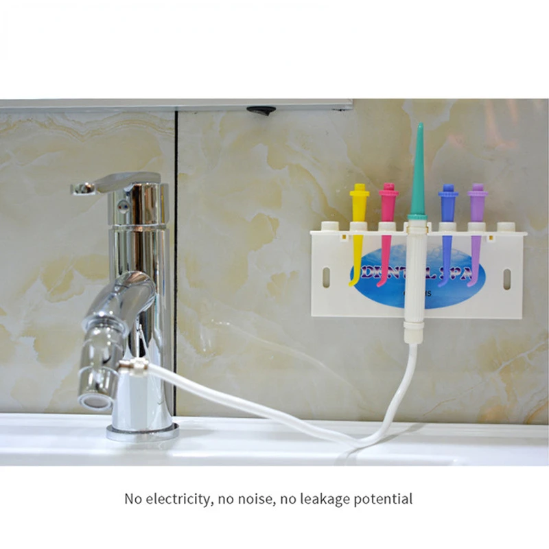 

1set Dental SPA Faucet Oral Irrigator DSC with 5 Nozzles Water Jet for Cleaning Teeth Flosser Oral Hygiene Dental Instrument