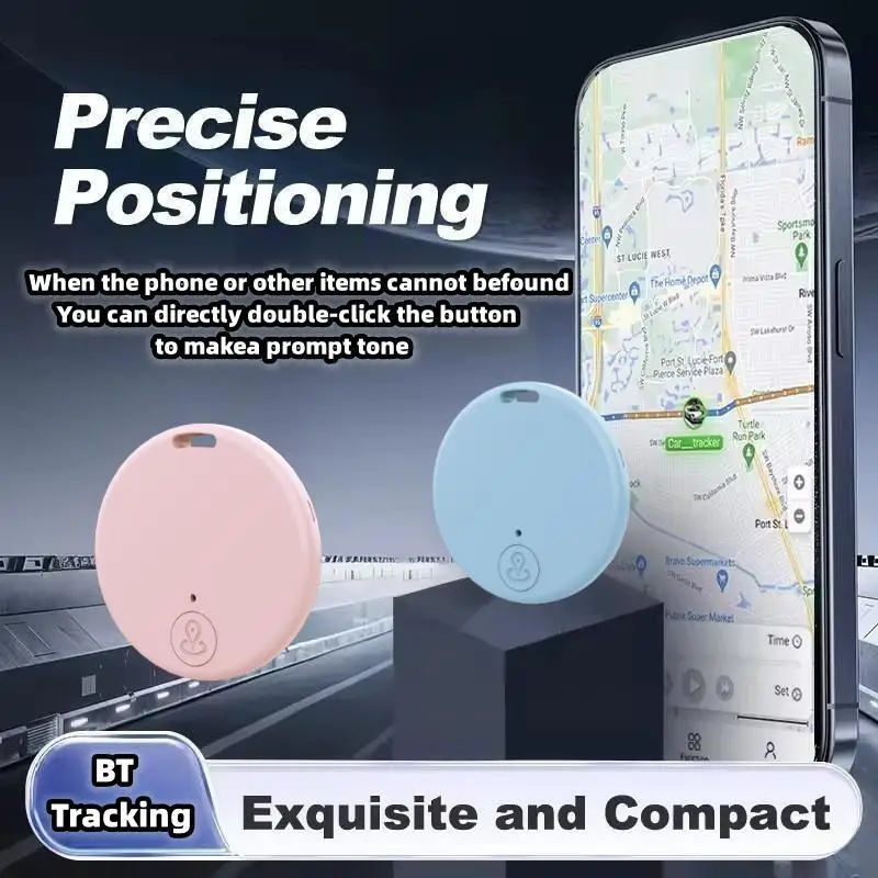 Smart device location tracker mini GPS tracker for locating mobile wallets keychains pet dogs cats and anti loss alar