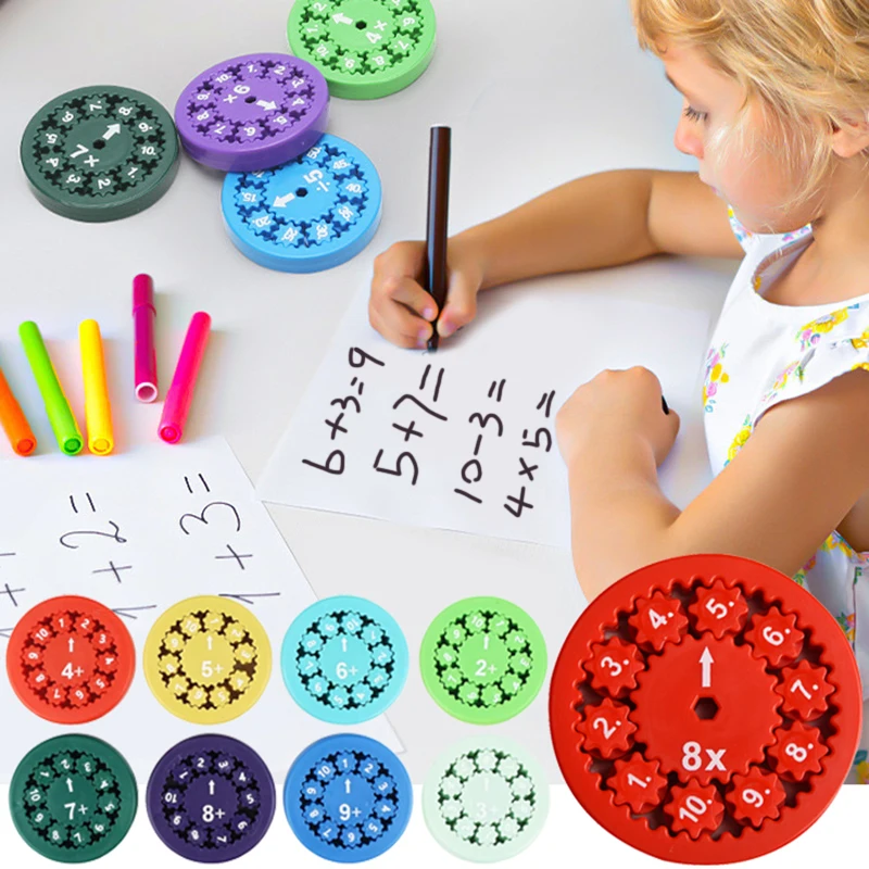 ABS Math Fidget Spinners Kids Toy for Preschool Education