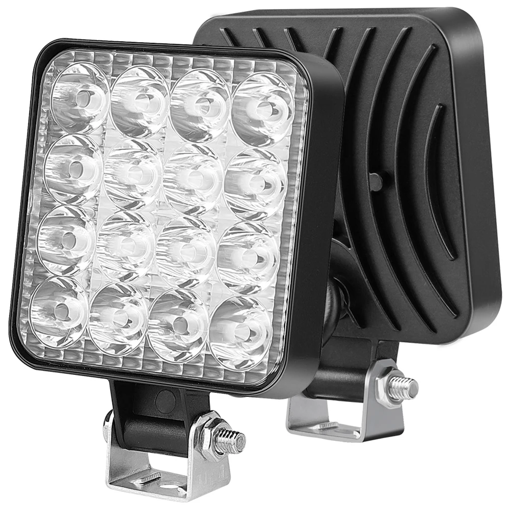 

12V Car LED Light Bar 48W Off Road Work Light LED Pod 3030 LED Spot Light for Car Truck 4x4 SUV Motorcycle ATV LED Headlight