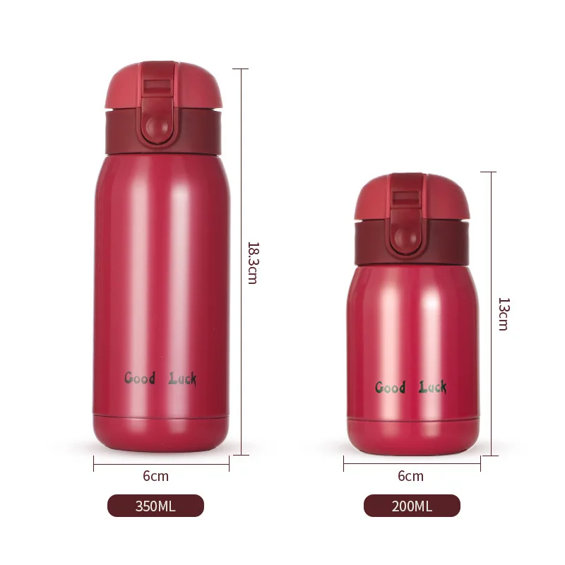 Mini carine boccette sottovuoto per caffè Thermos Tazza in acciaio  inossidabile Bevanda da viaggio Bottiglia d'acqua Thermos Tazze 200ML  (arancione)