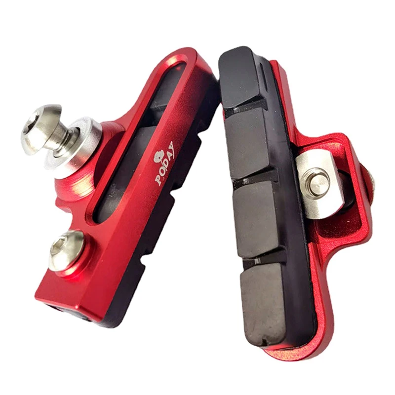 

PODAY складные велосипедные тормозные колодки C штангенциркуль, велосипедный удлинитель, тормозные колодки, фиксированная передача, алюминиевый сплав