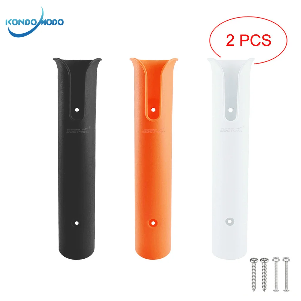 

2X Marine Plastic Fishing Rod Rack Holder Portable Lightweight Spinning Durable Pole Tube Mount Bracket Socket Rack Accessories