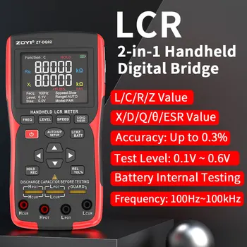 ZOYI DQ02 Electronic Precision Capacitor Tester For High-Precision Automatic Identification Of 100Khz Capacitors Resistors 1