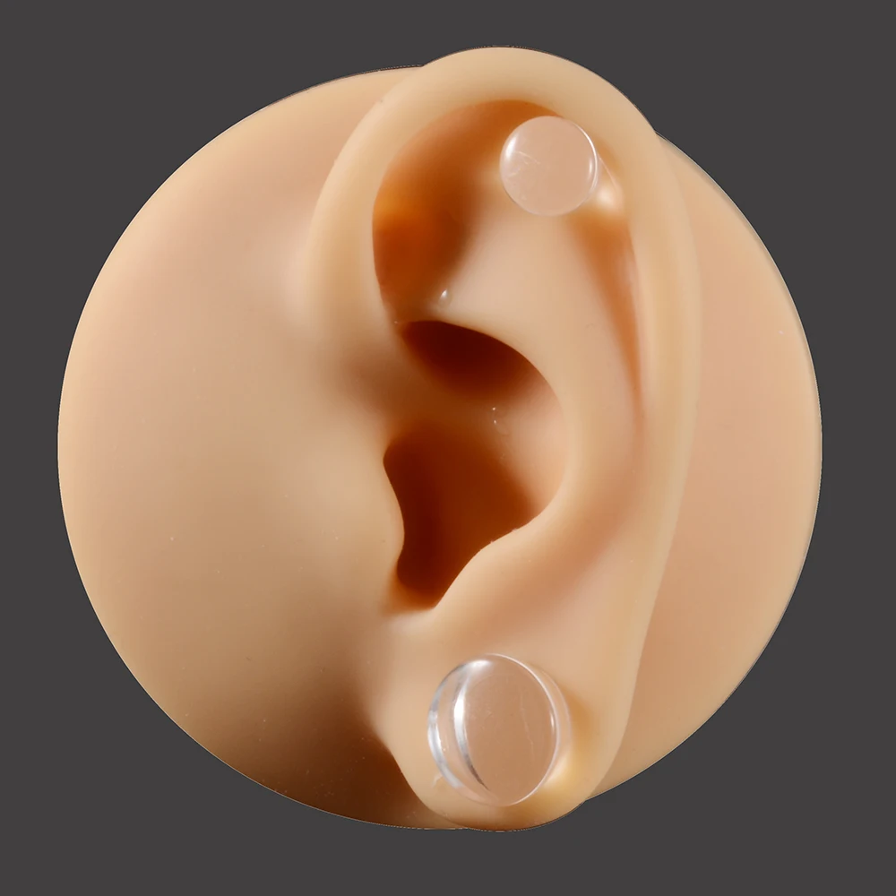 1Pair Acrylic Transparent Solid Ear Plug Gauge Piercing Clear Ear