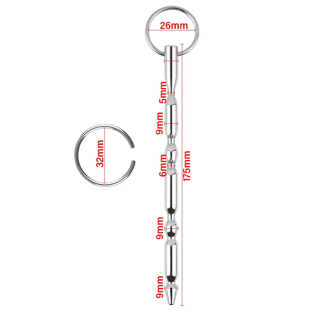 Solid Stainless Steel Urethral Plug Urethral Sounding Penis Plug Urethra Stimulate Dilator Masturbation Rod Sex Toys For Men Gay