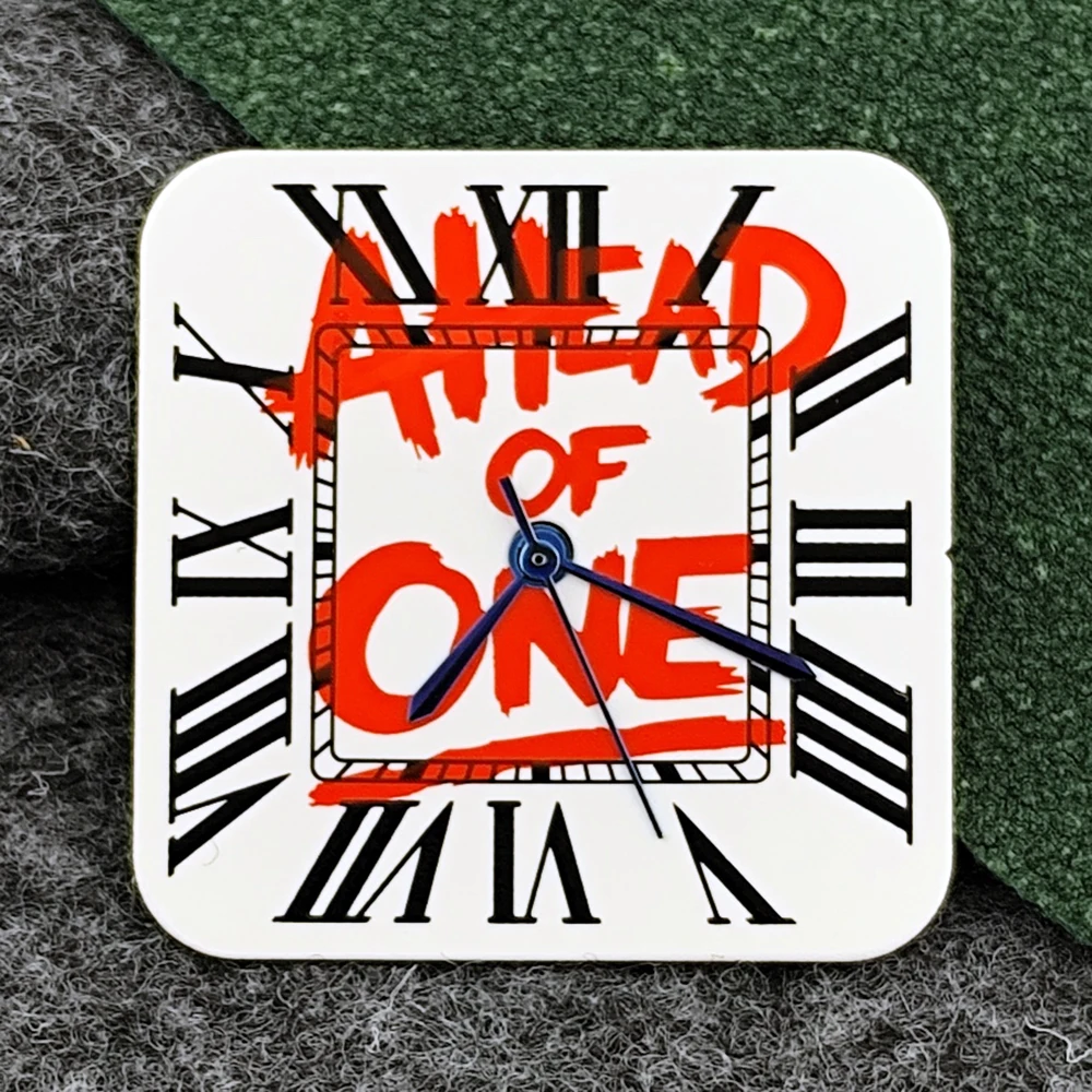 Square Dial 'Time is Money' Customized Watch Face for Premium Watch Accessories