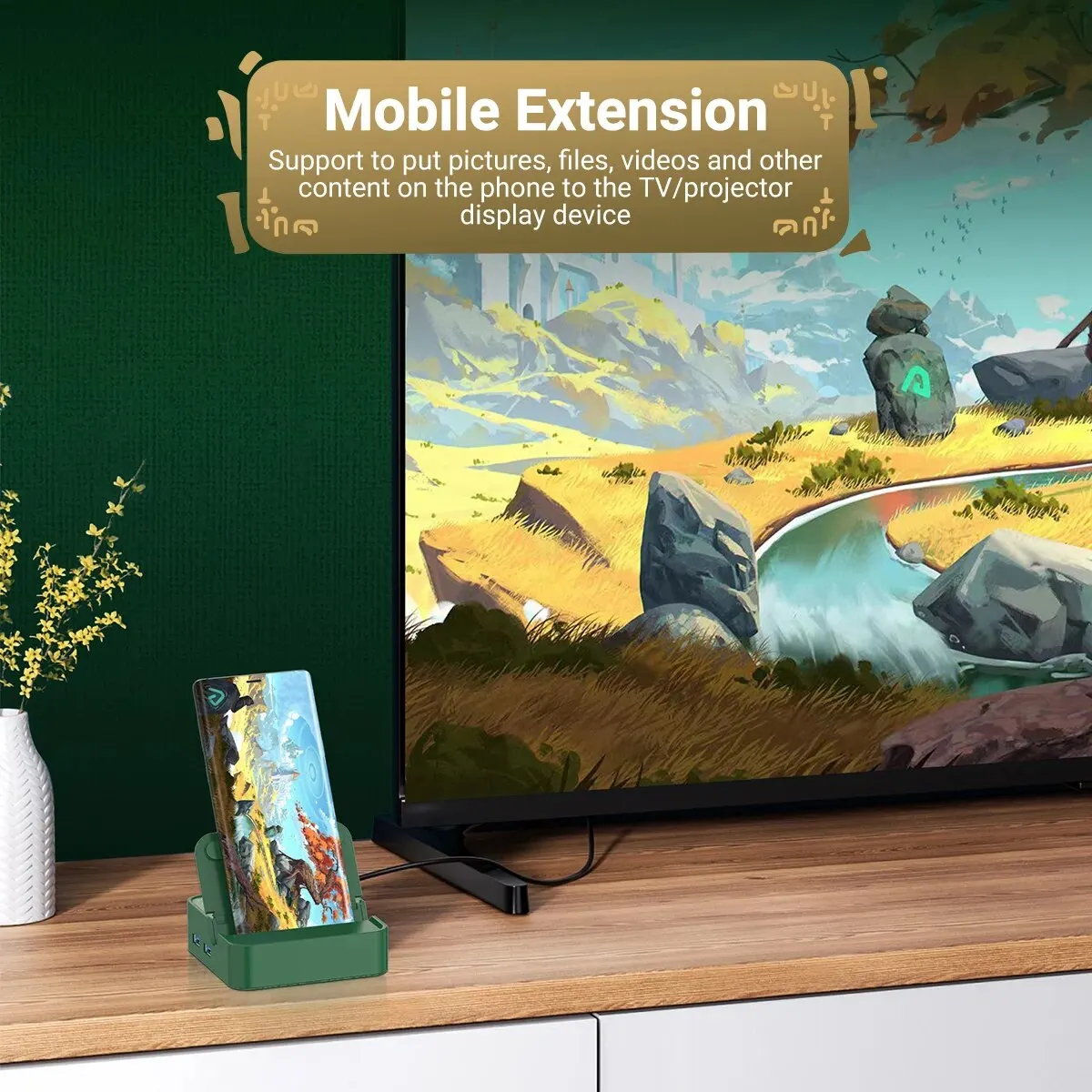 Docking Station 6 in 1 Hub USB-C for Nintendo Switch