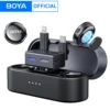 BOYA BOYALINK 3 Mini Wireless Lavalier Microphone for iPhone USB-C Android Smartphone Camera Ai Noise Cancellation for Recording