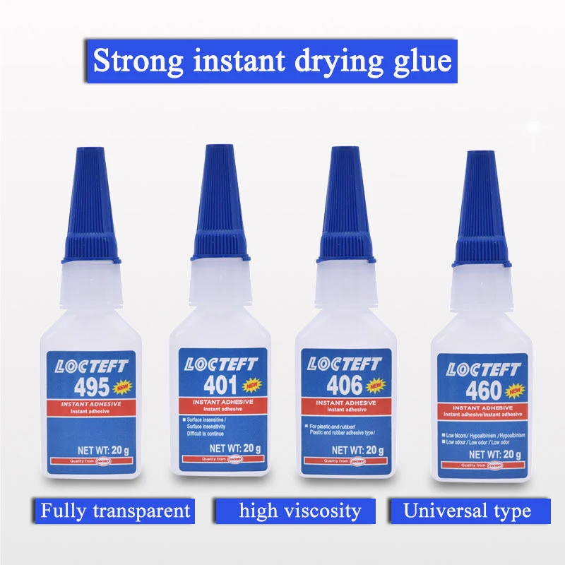 20g 401 403 495 Super Glue Instant Quick-Drying Cyanoacrylate Adhesive Leather Rubber Wood Metal Strong Bond Repair Glue