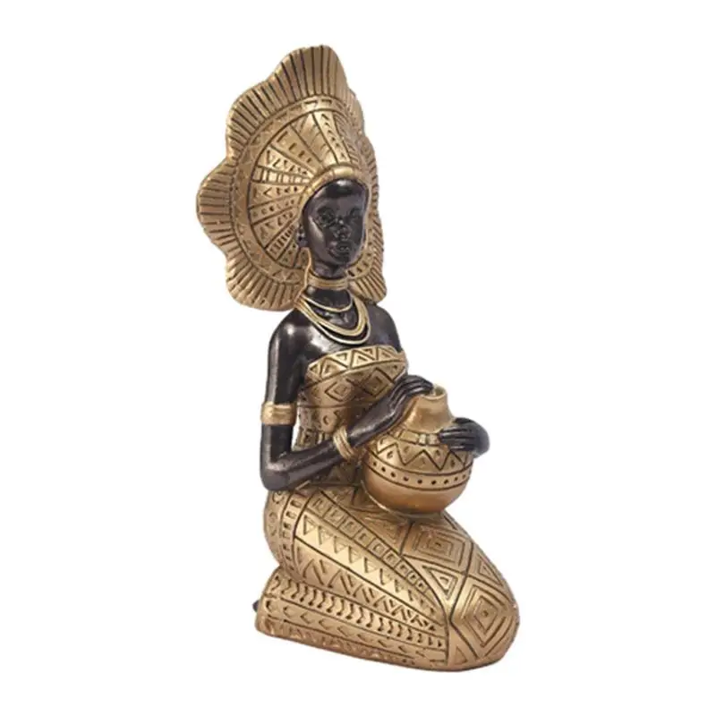 

African Statues And Sculptures Decorative African Women Statue Vintage Desktop Ornaments African Sculpture Home Ornament For