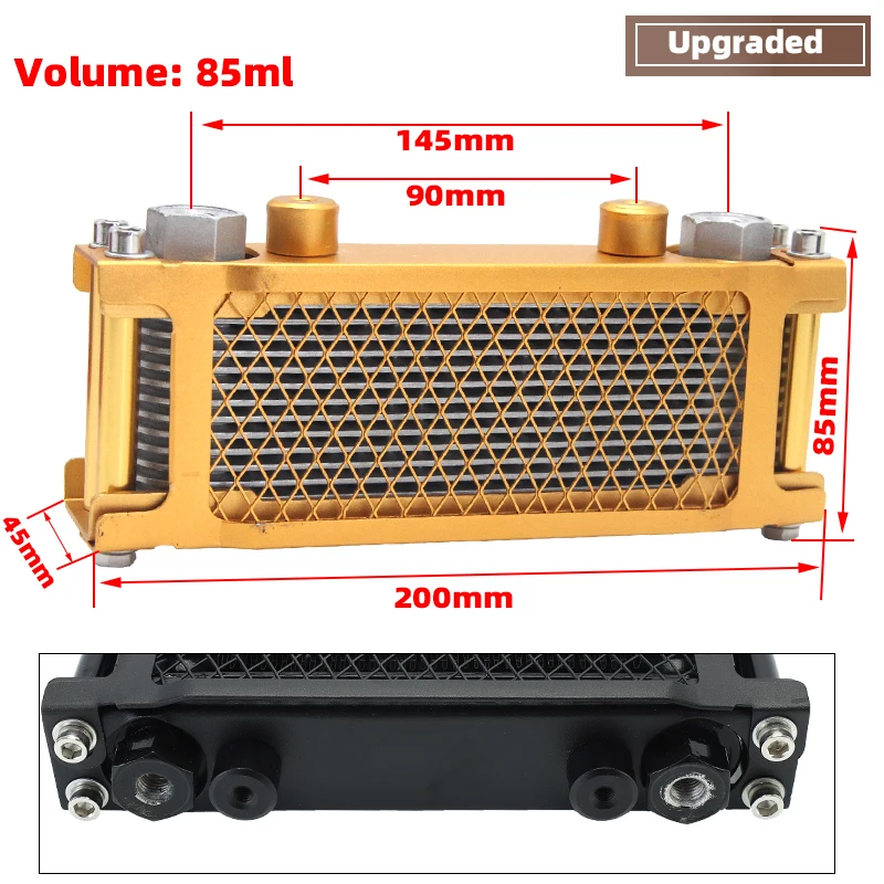Monkey Motorcycle Cooler Radiator Oil CoolingSet For 70cc 50cc 90cc 110cc 125cc 140cc Dirt Bike Bike DAX Pocket Bike ATV