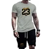 2024 Summer Fashion Men's Sportswear T-shirt Shorts Set Casual Short Sleeve Set Jogging Fitness Clothing Brand Clothing 3