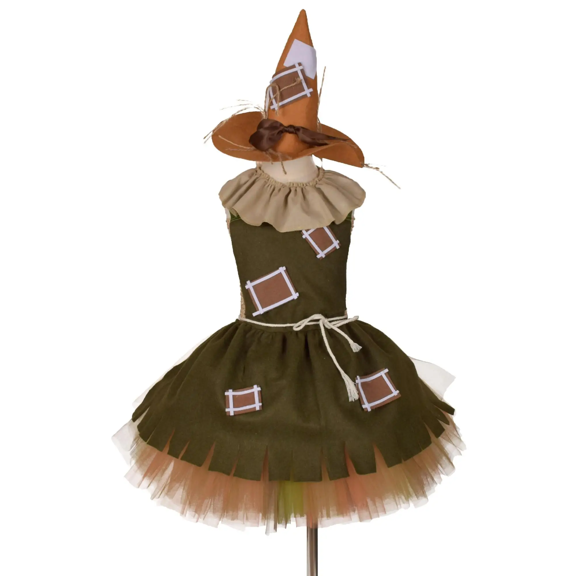 New Kid's Set Clown Witch Costume Wizard of Oz Scarecrow Drama Stage Costume Girls Dress Cosplay Halloween Gift Costumes