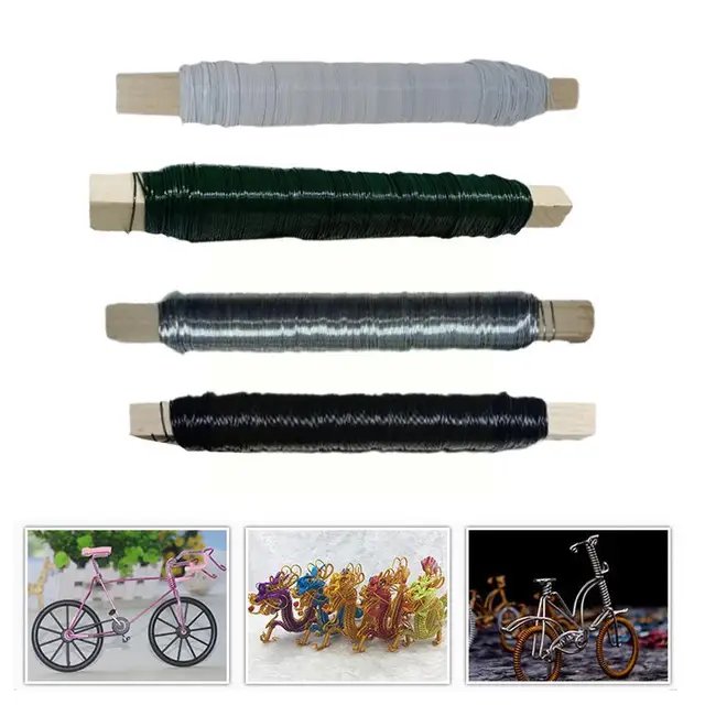 Kötőhuzal A Virágzáshoz Virág Elrendezéshosszú Huzal Szárához Való Hozzáférés Esküvői Otthoni Dekoráció Kertészszerszámok Üzem C A0K0 - Image 4