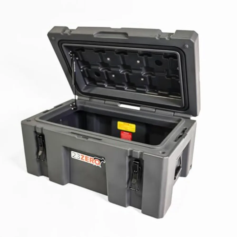 Gray Overland Industrial Storage Roof Rack – side view