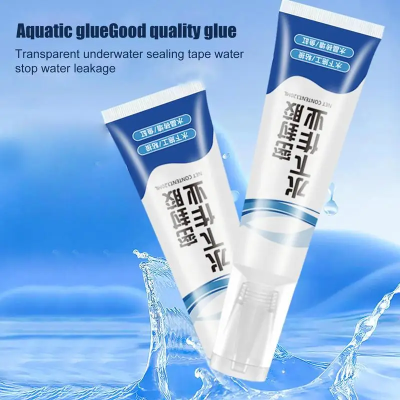 120ml Aquarium Safe Glue Aquarium Plants Driftwood Underwater Gel Quick Drying Safe Sinking for Freshwater Saltwater Fish Tank