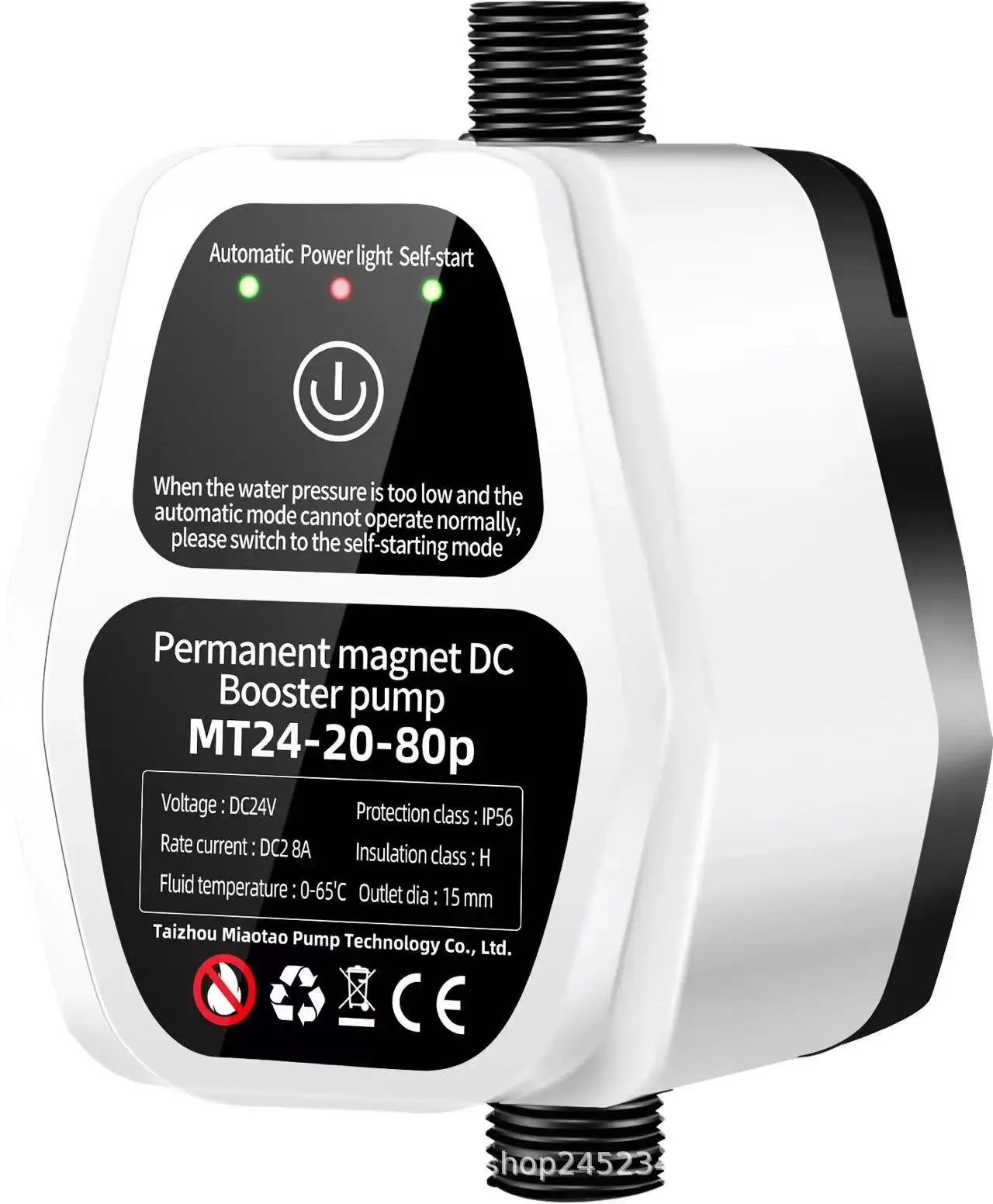 DC 24V water pump Small Pump House Water Pump Automatic Permanent Solar  Water Heater Pipe Fuel Pump Silent Booster Pump