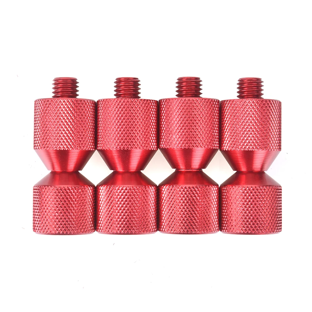 4PCS Aluminum 1-1/8 Inch Two Hole Pins Set 2 Hole Flange Alignment Pin Firm Flange Arrangement Pin Kit Two Pins Set