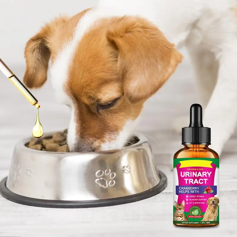 60ml Powerful Cat Bladder Drops For Urinary Tract Care Multifunctional Cranberry Dog & Cat UTI Pet UTI