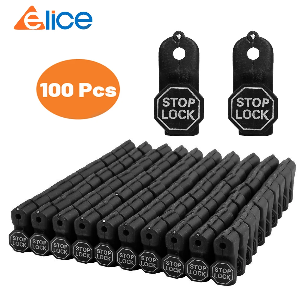 Security Tag Accessory 100 pcs/Bag Red/Black 6mm EAS Security Tag stop lock hook security display hook Anti Theft Stoplock