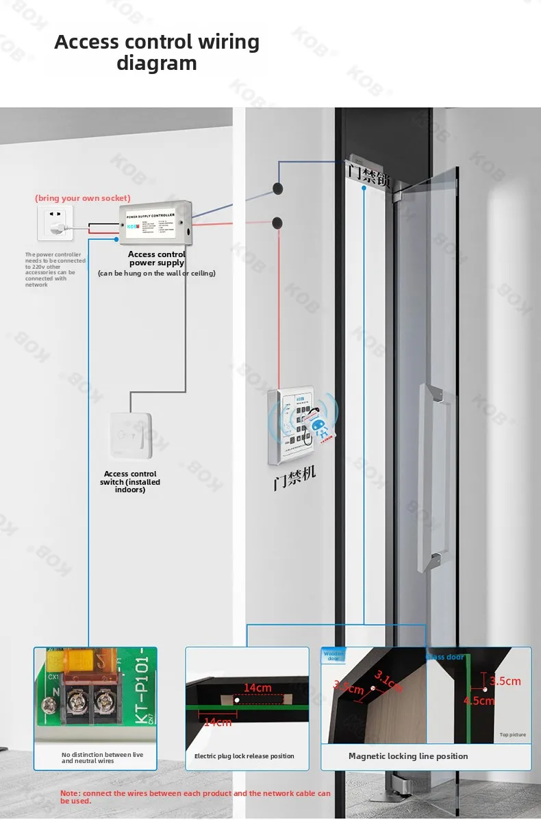 mobile app remote unlocking access control system all-in-one machine card swipin