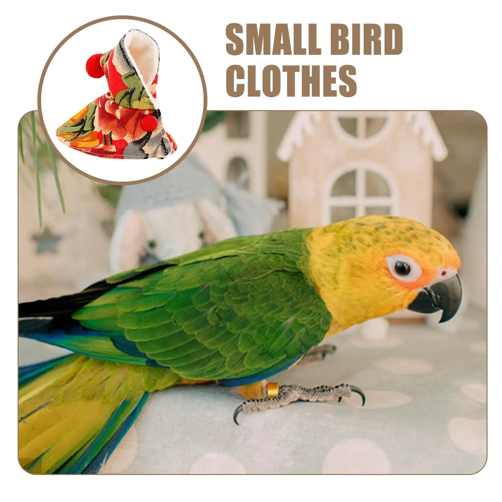 Parrot Clothes Winter Bird Costume Creative Supply Cute Tiger Skin Stylish Small