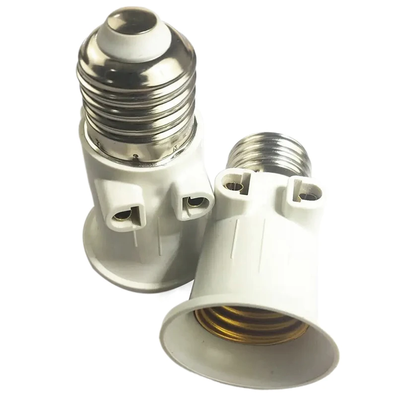 Description Picture 5 of item1pc EU to E27 LED Bulb Adapter Light Socket Used Into 2-pin Plug For Home Studio Photographic Bulb Adapter AC100-240V