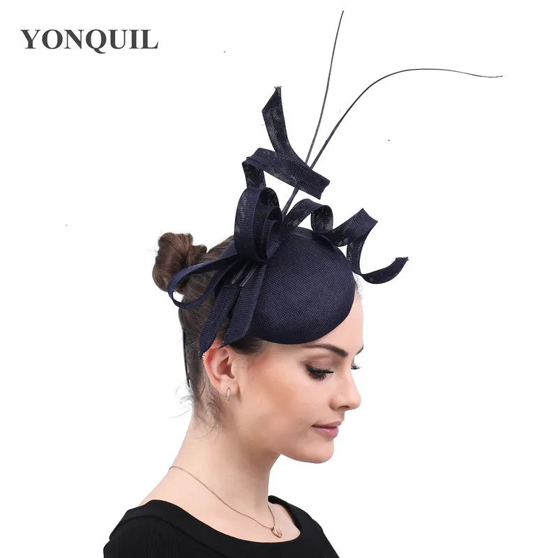 Women Fascinator Hat Headband with Clip, Kentucky Derby Wedding Bridal Cocktail Party Pillbox Hat 2