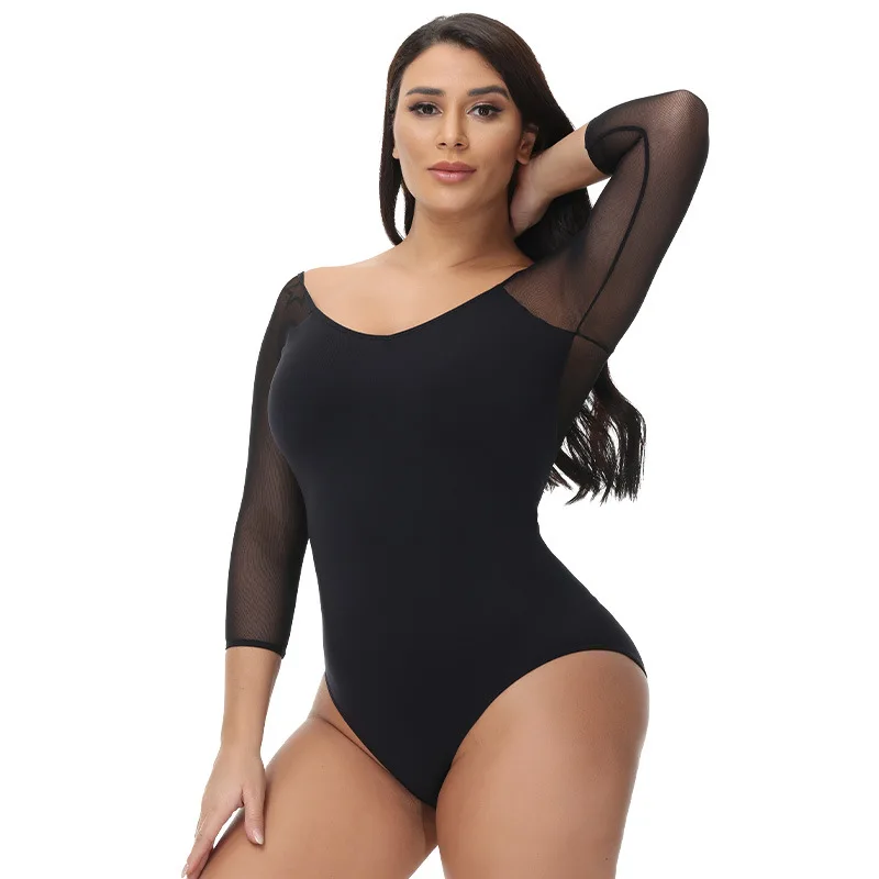 

New Mesh Breathable One-piece Shaping Corset for Tummy Tucking and Hip Lifting Babysuit Shapewear Women