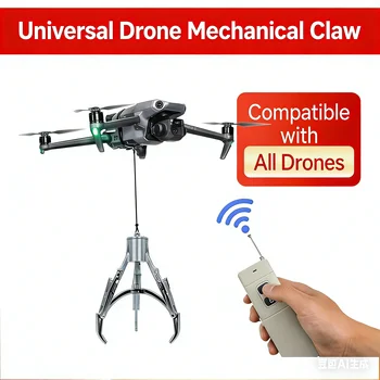 Pinza Meccanica Universale per Droni con Telecomando, Dispositivo di Rilascio del Carico per DJI Mavic 3/Mini 5 Pro/Air 3/Autel