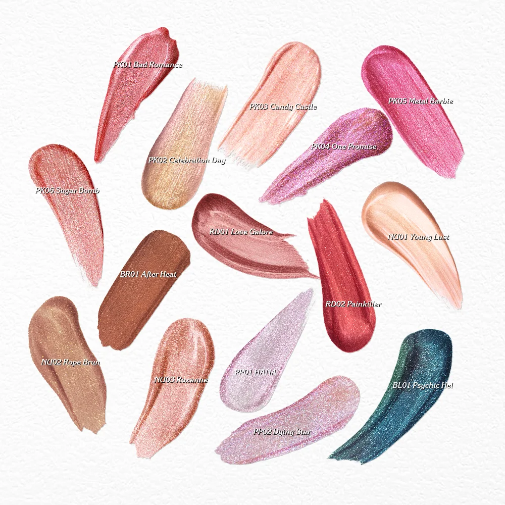 FOCALLURE Diamond Glitter Lip Gloss Long Lasting 15 Colors Metal Matte Shiny Liquid Lipstick Charming Lip Blam Makeup Cosmetics 6