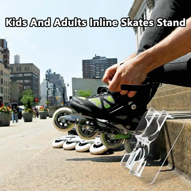 Inline Speed Skates Shoes Holder Stand Slalom Roller Inline Skate Stand Support For Kid Adults Skating Shoe Inline Skate Stand 5