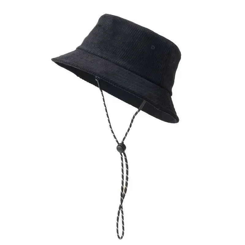 

2023 Autumn Oversize Panama Hat Woman Winter Warm Corduroy Bucket Hat Big Head Man Plus Size Fisherman Hats S M L XL XXL