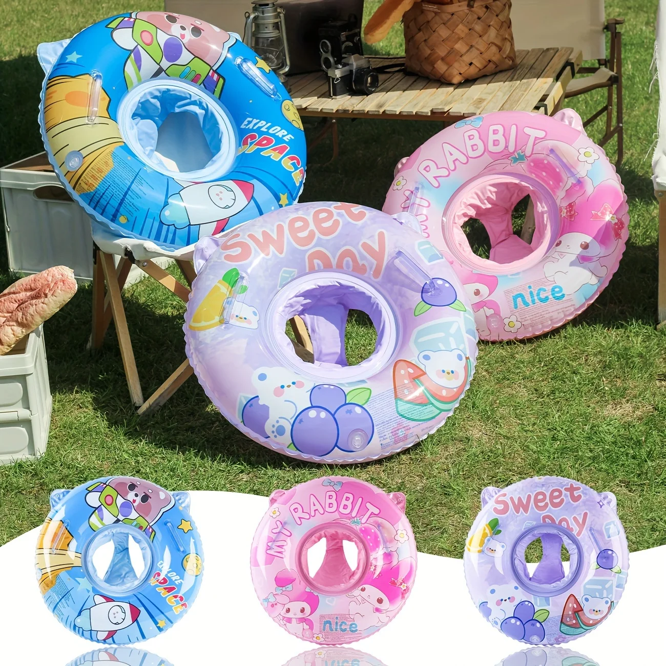 1pc Infatable Pool floats for Kids, Swimming Ring Floaties for Pool，Toddler Pool Float Baby,Beach Toys Party