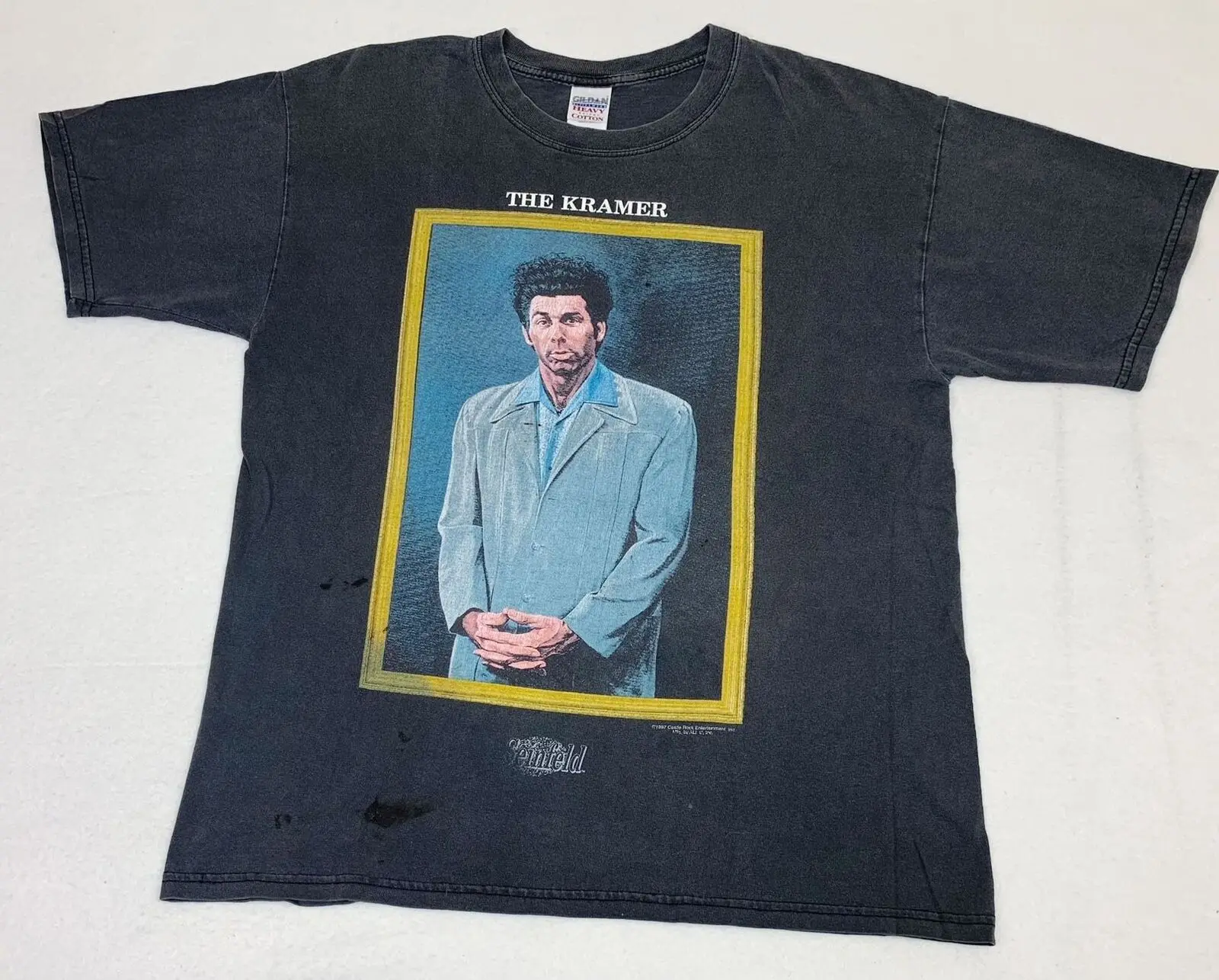 Vintage 1997 Kramer T-Shirt Seinfeld Tv Promo Black Large Portrait Picture Frame