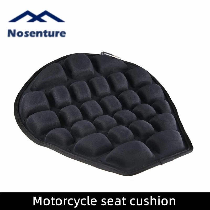 

Motorcycle Seat Cushion Pressure Relief Ride Seat Pad Large for Cruiser Touring Saddles, Air & Water Inflatable